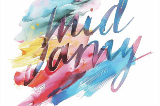 make design watercolor city skyline logo