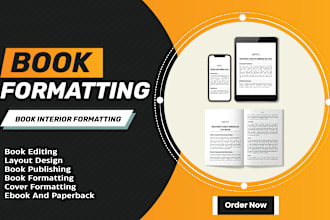 do amazon KDP book formatting, paperback and kindle ebook formatting