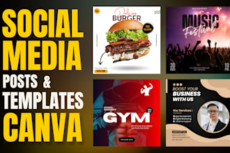 design social media post templates in canva