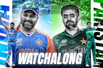 design a viral cricket thumbnail