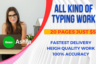do fast typing job, retype scanned documents, PDF conversion