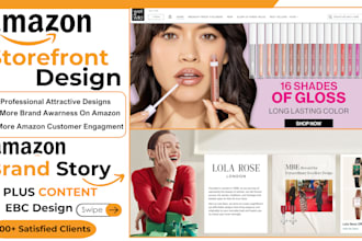 design amazon storefront brand store and brand story