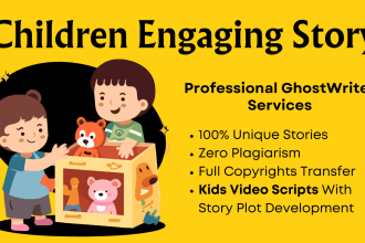 kids fiction ghostwriter ebook writer ghost book writer for children short story