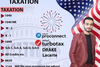 prepare and efile us tax returns for individuals 1040 1099s