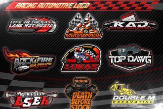 create professional racing and automotive logo