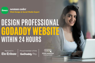 design godaddy website in 24 hrs