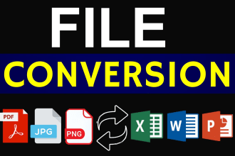 do any file conversion file formatting file compressions video cropping