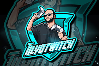 design kick, twitch logo, animated twitch stream overlays
