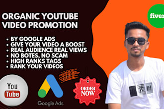 do organic youtube video promotion to boost your views with google ads