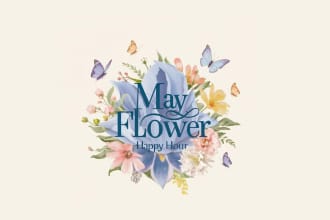 make you a unique and flower logo design for you