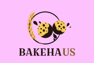 create a distinctive, classy, bakery logo for you