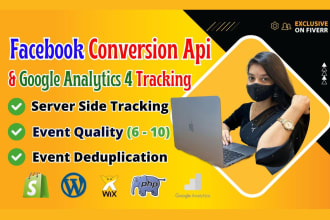 setup facebook pixel conversion API, ga4 server side tracking with gtm