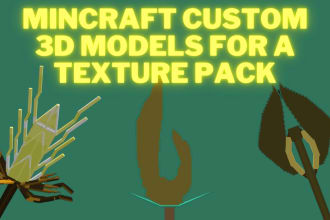 create 3d models for a texture pack