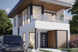 exterior design 3d modeling and realistic render