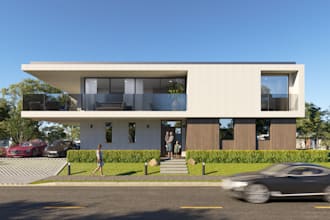 exterior design 3d modeling and realistic render