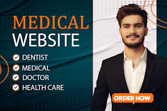 design medical, dental, doctor, healthcare and hospital website