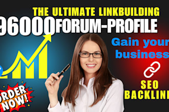 do 96k forum profile backlinks high authority seo social networks link building
