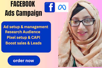 run facebook ads campaign, marketing and advertising