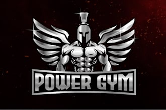 design 2 health fitness, sports or gym logo