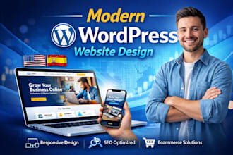design a professional wordpress website, landing page or woocommerce