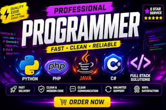 work as developer in react, vue, dot net, java, c sharp
