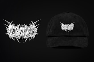 create metal, death metal, dark hardcore logo designs for band and merchandise