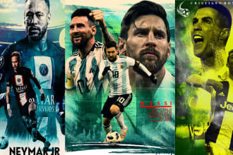 make a sports poster and a fitness flyer in 24 hours