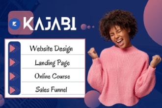 design kajabi sales page, kajabi landing page website for kajabi online course