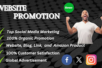 promote and advertise websites, books, blogs, crypto, amazon product