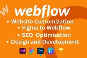 design or develop figma to webflow, webflow website, webflow expert