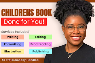 do children book writing, edit children story, short stories, write kids story