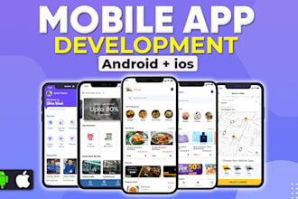 do mobile app development as ios app, android app or react native developer