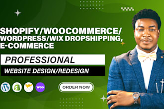 build 7 figures shopify, wordpress, wix dropshipping, pod and ecommerce website