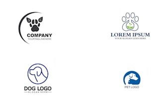create a logo for a pet, dog, cat, monkey, or other animal character