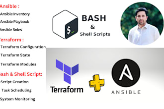 do any type of automation using bash ansible and terraform