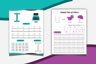 do custom letter tracing kids activity book for perfect handwriting