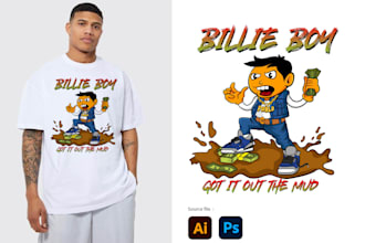 draw amazing cartoon tshirt merchandise