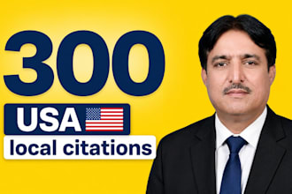 do 300 USA local citations and directory submission