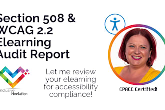 complete a full accessibility audit of your elearning module