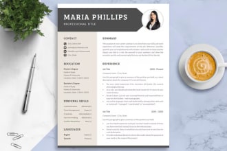 write and design professional resume unique, eye catching cv and cover letter