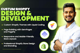 design and develop custom shopify stores