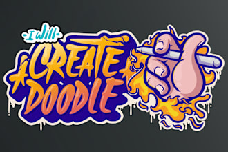 draw doodle art or custom graffiti for any of your purpose