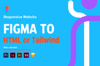convert figma to html, figma to wordpress, figma to tailwind CSS responsive