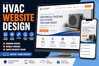 design a modern hvac wordpress website