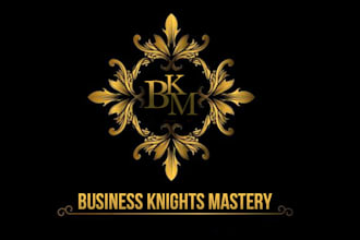 design unique business knights mastery logo
