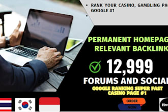make 12,999 high quality da pa forum and profile backlinks manually