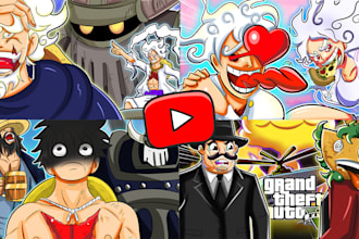 drow cartoon youtube thumbnails