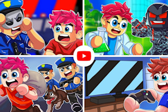 drow roblox cartoon youtube thumbnails