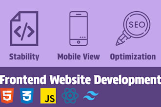 work on the frontend development of your website