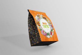 do shopping bag, craft bag, paper bag design and label design